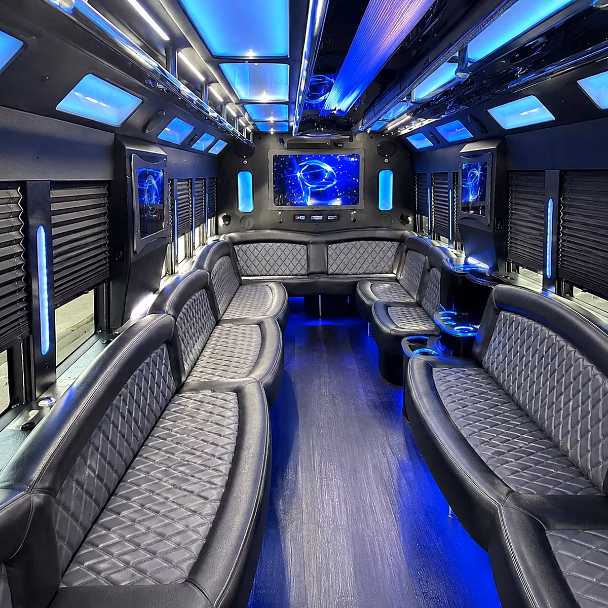 maricopa 50 passenger party bus interior